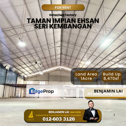 Taman Impian Ehsan, Seri Kembangan Joining Factory For Rent , Selangor, Balakong