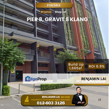 Pier 8, Gravit 8 Klang Freehold Retail Shop Lot For Sale , Selangor, Klang