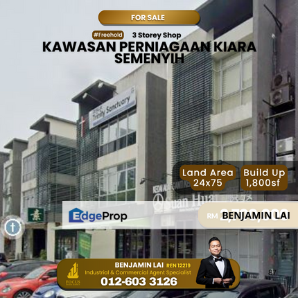 Kawasan Perniagaan Kiara, Semenyih 3sty Shop for Sale , Selangor, Semenyih