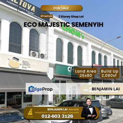 Eco Majestic, Semenyih Freehold 2sty Shop For Sale , Selangor, Beranang