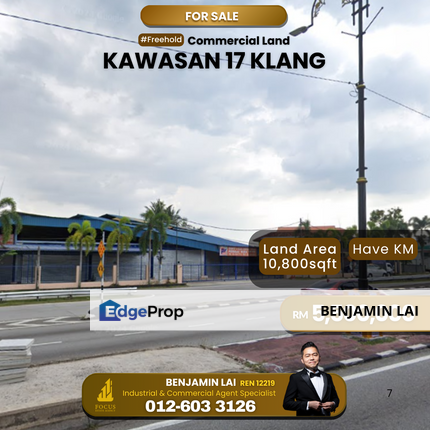 Kawasan 17, Klang Commercial Land for Sale, Selangor, Klang