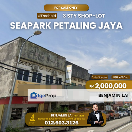 3 sty Shoplot Sea Park Seksyen 21 Petaling Jaya, Selangor, Petaling Jaya