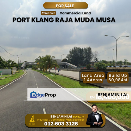 Port Klang, Persiaran Raja Muda Musa Commercial Land For Sale , Selangor, Klang