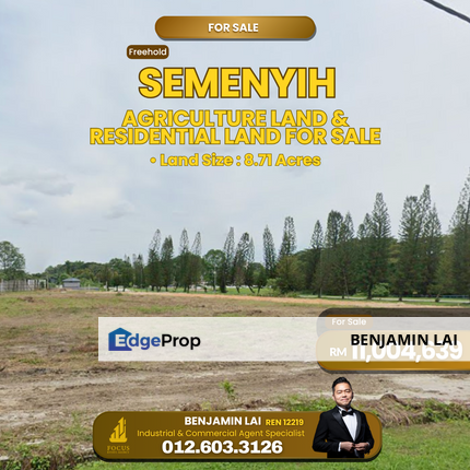 Taman Tasik Semenyih Agriculture  Land & Residential Land For Sale , Selangor, Semenyih