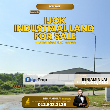 Ijok Industrial Land For Sale, Selangor, Kuala Selangor