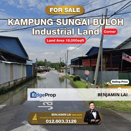 Kampung Sungai Buloh Industrial Land For Sale, Selangor, Sungai Buloh