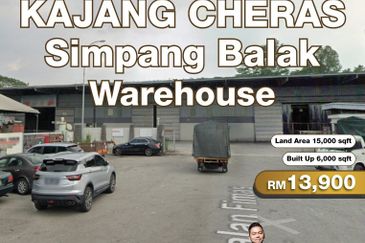 Kajang Cheras Simpang Balak Warehouse for rent