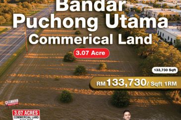 Bandar Puchong Utama Commerical Land For Rent