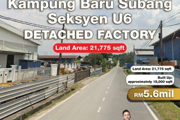 Kampung Baru Subang Detached Factory for Sale