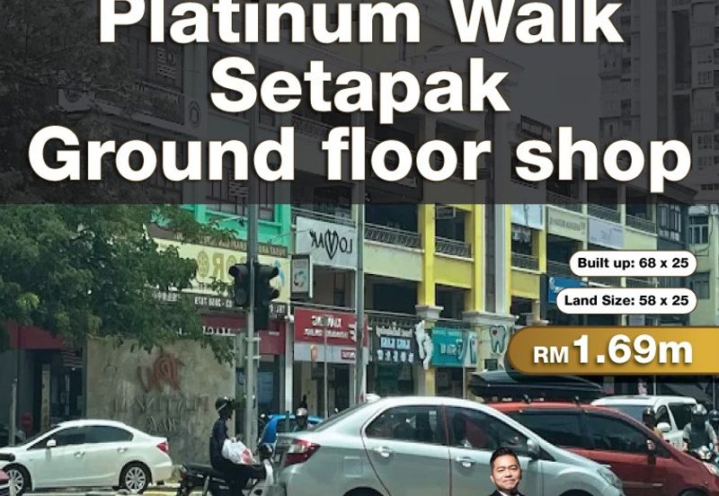 Platinum Walk, Setapak Ground floor shop lot for sell
