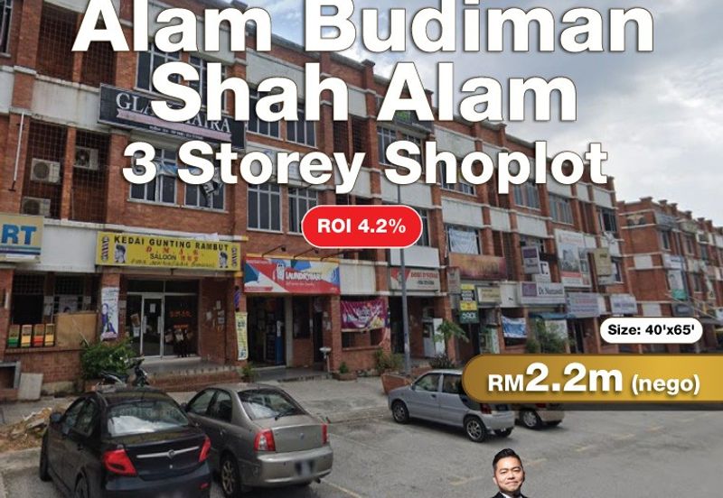 Alam Budiman Shah Alam @ 3 Storey Shoplot For Sale