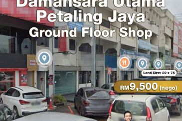Damansara Utama, Petaling Jaya Ground Floor Shop for Rent