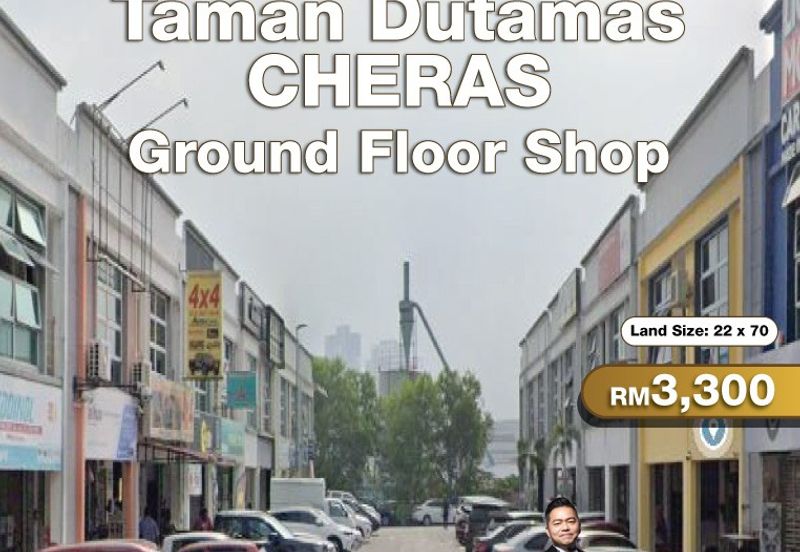 Taman Dutamas, Cheras Ground Floor Shop for Rent