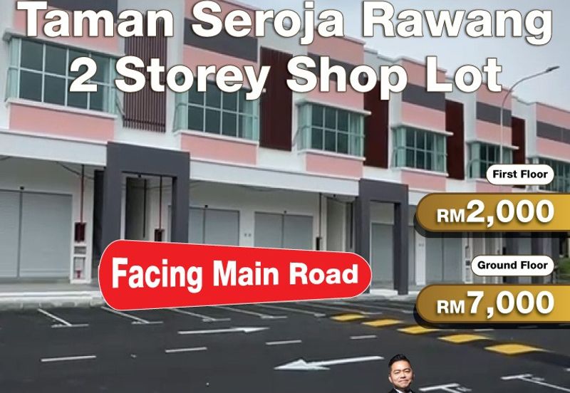 Taman Seroja Rawang 2 Storey Shop Lot for Rent