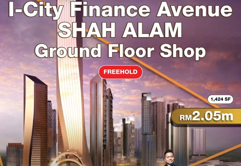 Shah Alam, I-City Finance Avenue Ground Floor Shop for Sale