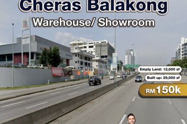 Cheras Balakong Warehouse/ Showroom For Rent