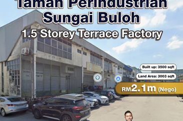 Taman Perindustrian Sungai Buloh 1.5 Storey Terrace Factory for Sale