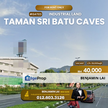 Industrial Land Taman Sri Batu Caves SBC Gombak, Selangor, Batu Caves 