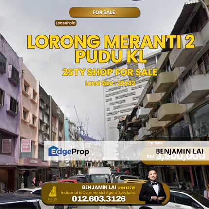 Pudu KL 2sty Shop For Sale , Kuala Lumpur, Pudu