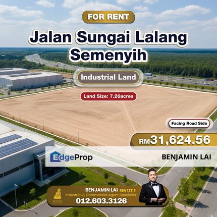 Jalan Sungai Lalang, Semenyih Industrial Land For Rent, Selangor, Semenyih