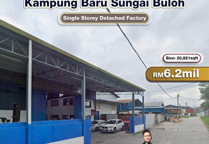 Kampung Baru Sungai Buloh Single Storey Detached Factory For Sale