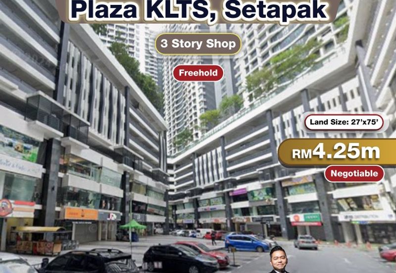 Plaza KLTS, Setapak 3 Story Shop For Sale