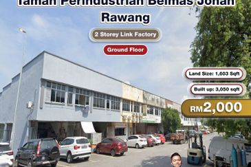 Taman Perindustrian Belmas Johan, Rawang 2 Storey Link Factory For Rent