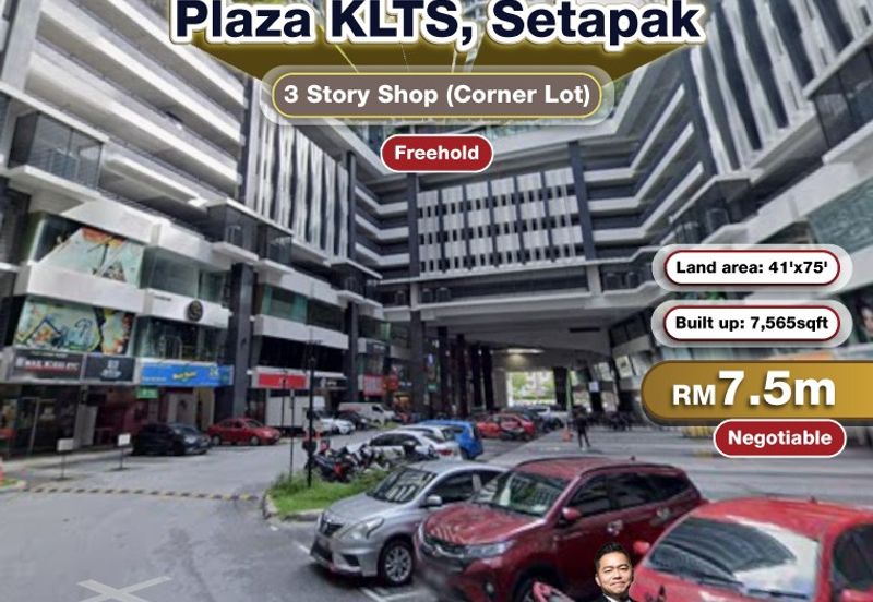 Plaza KLTS, Setapak 3 Story Shop (Corner Lot) For Rent