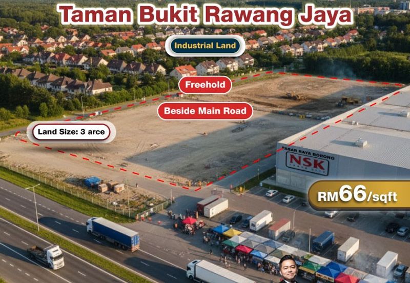 Taman Bukit Rawang Jaya, Rawang Industrial Land For Sale