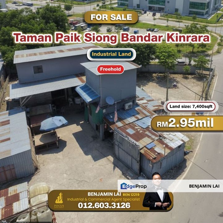 Taman Paik Siong, Bandar Kinrara Industrial Land For Sale, Selangor, Puchong