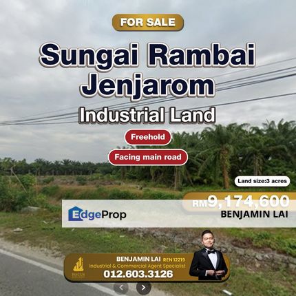 Sungai Rambai, Jenjarom Industrial Land For Sale, Selangor, Jenjarom