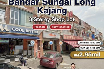 Bandar Sungai Long, Kajang 3 Storey Shop Lot For Sale