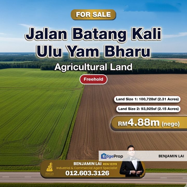 Jalan Batang Kali, Ulu Yam Bharu Agricultural Land For Sale, Selangor, Batang Kali