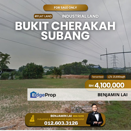 Industrial Land for Sale Bukit Cherakah Seksyen U9 Subang, Selangor, Shah Alam