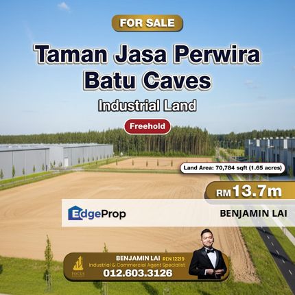 Taman Jasa Perwira, Batu Caves Industrial Land For Sale, Selangor, Batu Caves 