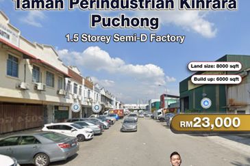 Taman Perindustrian Kinrara 1.5 Storey Semi-D Factory For Rent