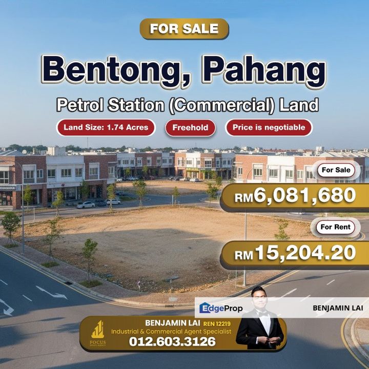 Bentong, Pahang Petrol Station Land For Sale, Pahang, Bentong