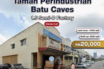 Taman Perindustrian Batu Caves 1.5 Semi-D Factory For Rent