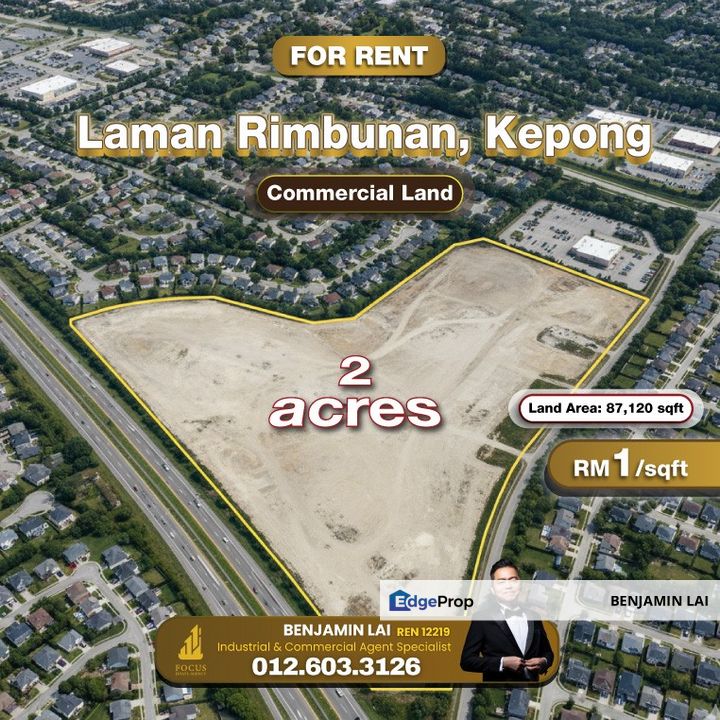 Laman Rimbunan, Kepong Commercial Land For Sale, Kuala Lumpur, Kepong
