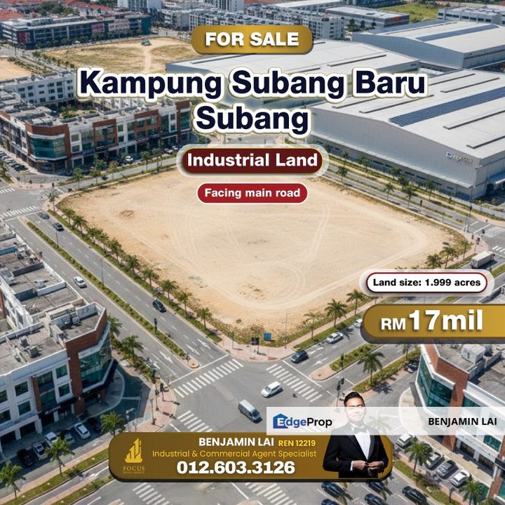 Kampung Subang Baru, Subang Industrial Land For Sale, Selangor, Subang
