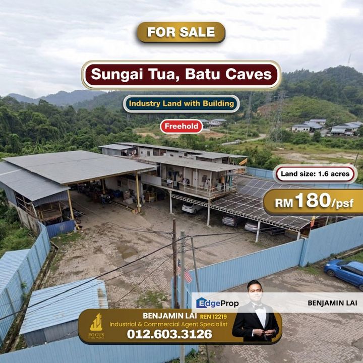 Sungai Tua, Batu Caves Industry Land with Building For Sale, Selangor, Batu Caves 