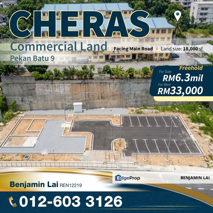 Pekan Batu 9, Cheras Commercial Land For Sale/ Rent, Kuala Lumpur, Cheras