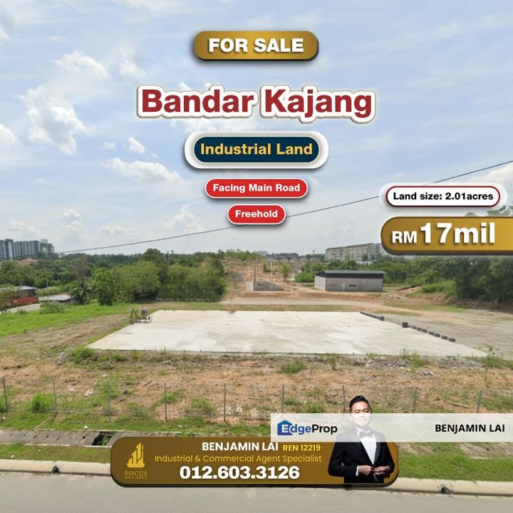 Bandar Kajang Industrial Land For Sale, Selangor, Kajang