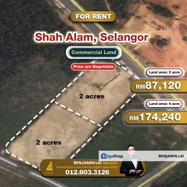 Shah Alam, Selangor Commercial Land For Rent, Selangor, Shah Alam