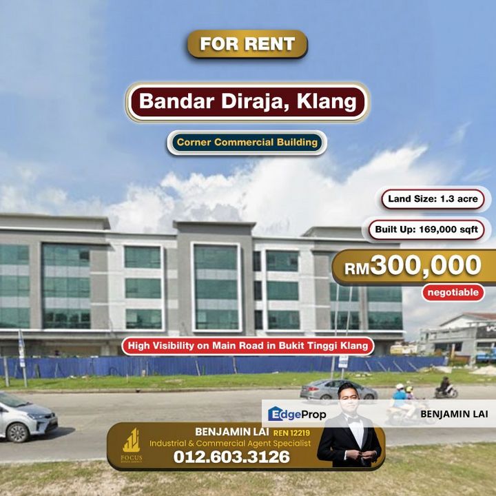 Bandar Diraja, Klang Commercial Building For Rent, Selangor, Klang