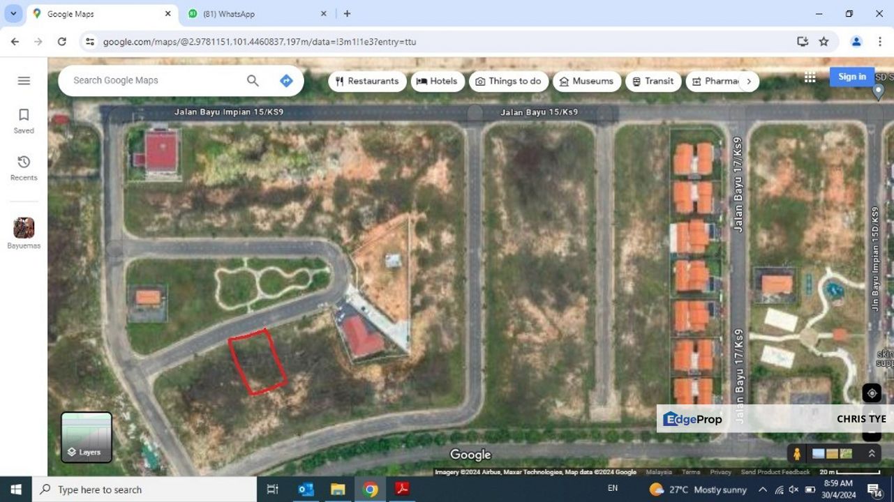 Taman Bayu Emas @ RESIDENTIAL BUNGALOW LAND FOR SELL, Selangor, Port Klang
