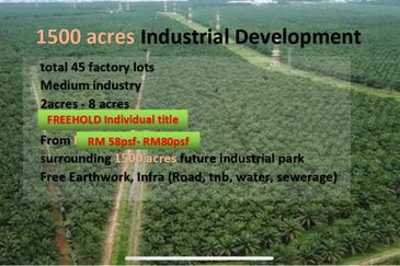 2- 8 acres 45 lot Kapar Industry  New Park 