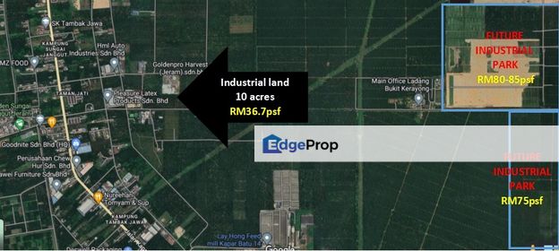 10 acres Industrial Zone Jeram, Kapar West, Selangor, Kapar 