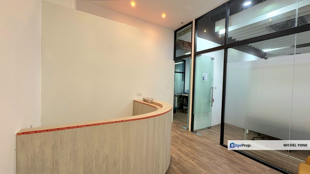 Boutique office KL Eco City 2191sf fully furnished office for rent walk to LRT KTM MSC zone Green building, Kuala Lumpur, Bangsar