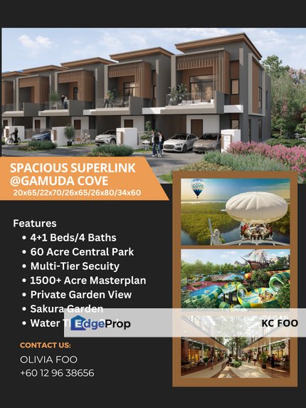 Spacious Superlink @Gamuda Cove, Cyberjaya, Selangor, Cyberjaya